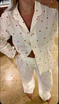 Aesthetic pajama set from Amazon #pajama #aesthetic #heartprint