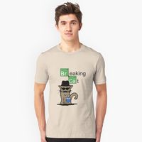 Breaking Cat  Unisex T-Shirt Front