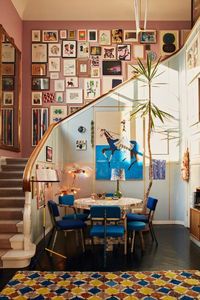 The Colorful Copenhagen Home Of An Art Collector  Creative, Colourful Living Spaces to Increase Productivity. #homestyling #decor #tidy #colourfulhomes #workfromhome