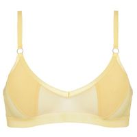 Mata is our yellow soft bra made from silky-soft mesh. To move naturally with your body Mata has soft, adjustable satin straps that run down each side of the cup joined by a metal ring. On top of that Mata has a soft micrefiber finish to cover sensitive areas.