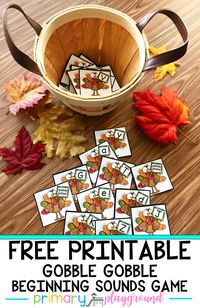 Gobble Gobble! A Beginning Sounds Game - Primary Playground