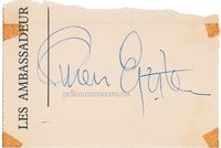 Authentic Brian Epstein Autographs signed The Beatles memorabilia. Genuine signed autographs from The Beatles Manager.