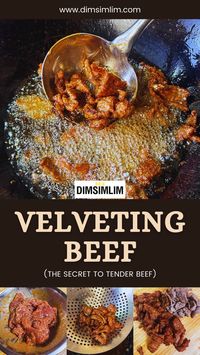 Want to know why Chinese restaurant beef is so tender? The secret is in the velveting! Discover how velveting beef with cornstarch or baking soda can elevate your stir-fries to new heights. Read full recipe at dimsimlim.com!