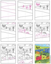 Draw a Landscape · Art Projects for Kids