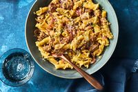 Caramelized Apple, Onion, and Sausage Pasta