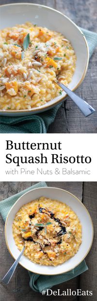 Butternut Squash Risotto with Pine Nuts & Balsamic - DeLallo