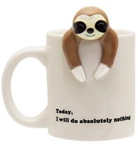 PRICES MAY VARY. START YOUR DAY THE SLOTHY WAY Send the message loud and clear "Today I will do absolutely nothing" Great for gifting, Christmas gifts for women, Men, Coworker EASY TO SIP FROM Cute Coffee Mug, perfectly shaped handle and curved rim allow you to keep hold of the mug and sip with ease IDEAL SLOTH GIFTS FOR HOME AND OFFICE. Coffee is never really coffee unless it’s in your favorite mug. Get a coffee mug funny for your mornings and tea breaks, at home or at work. In case it’s not your cup of tea, you can use it for candy, nuts, as a flower planter or even your holiday gravy! PERFECTLY SIZED Holds 12 ounces of coffee, tea or cocoa, Microwave and Dishwasher Safe Long-Lasting, Reusable Quality – Whether you use it as a large coffee mug at work or tabletop novelty candy bowl, you