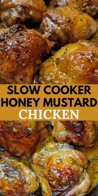 Slow Cooker Honey Mustard Chicken is a delightful dish that combines tender chicken with a sweet and tangy sauce, all effortlessly prepared in your trusty slow cooker.  This recipe is perfect for busy days when you want a flavorful dinner meal without spending hours in the kitchen.