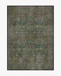 Morris & Co. Blackthorn Forest Green Tufted Rug | Ruggable