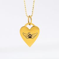 Hardest Goodbye Heart Pendant Necklace