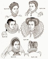 Elizabethan Hair Styles for the court were led by Queen Elizabeth. Upper class fashion, which included hairstyles, was highly elaborate - and necessary to achieve attention and success at court. It was referred to as the Peacock age as the Upper class Elizabethan men were often more elaborately dressed than the women and their hair and beards received a similar amount of attention!