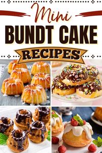 Whether they're glazed, frosted, dusted, or plain, I can't get enough of these fantastic mini bundt cake recipes. They're just too cute not to make!