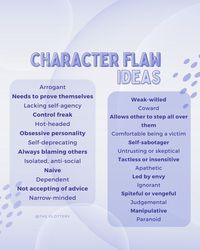 CHAR | Writing Coach 📚 on Instagram: "Here are 27 character flaw ideas you can use to start building a character in your story! Have you got any of these in your characters already? - #igwritingcommunity #igwritersclub #igwriters #storywriting #writingideas #writingclass #writingcourse #writingworkshop #writinganovel #writingbooks #writingtools #writingandcoffee #writerinspiration #writingproject #writinginspo #writingpractice #authorgram #writergram #novelwriting #writersoninstagram #writin