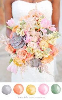 Coral orange is perfect for spring and summer weddings. The peach and coral paired with gold yellow caught my eye! The soft sage green makes this wedding color palette sweet and chic. This color palette works perfectly with gray. Follow me on Pinterest for more ideas! Photography by Photography By Gemma! I Are you getting …