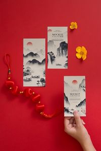 Chinese new year invitation hand-held ca... | Premium Psd #Freepik #psd #chinese-new-year-2023 #chinese-new-year-card #chinese-card #chinese-lunar-new-year