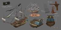 Concepts for Runescape's Pirate Ship