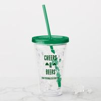 Cheers and Beers Party Event Acrylic Tumbler
 #ad 