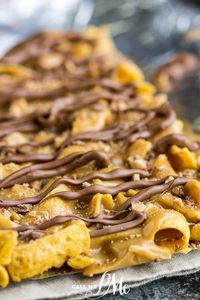 Peanut Butter Frito Bars are sweet, salty, crunchy, chewy, and knock-your-socks-off delicious! This twist on a cornflake cookie will become your new go-to dessert snack!