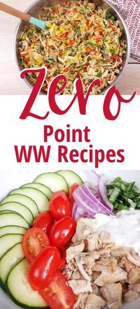 With so many zero point foods there are a lot of great recipes that are completely free! That means you can track them as zero points per serving. This list of Weight Watchers zero point dinner recipes (lunch too!) will help keep you on track with your Freestyle program! Zero Point Meals | Zero Point Recipes | 0 Point Recipes #ww