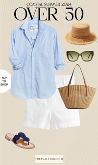 2024 Coastal Summer Capsule Wardrobe for Women Over 50