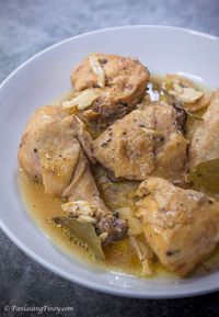 Chicken Adobong Puti - Panlasang Pinoy