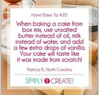 Homemade Cake Tip