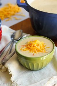 Gluten Free Cheddar Cheese Soup with Ham -