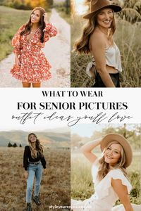 Looking for inspiration for senior pictures outfits? These senior photo outfits for girls (2022!) are trendy and stylish, and there are ideas for the spring, summer, fall, and winter. Get inspired for what to wear for your senior photos whether you are outdoors, in the city, or at the beach!