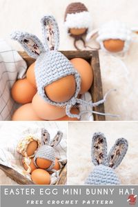 Decorative Easter Egg Mini Hat free crochet pattern