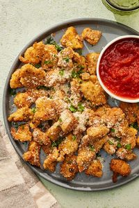 Crispy Parmesan Chicken Bites