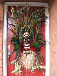 Tiki Voodoo Island Custom Wreath, by IrishGirl'sWreaths, $185- SOLD!