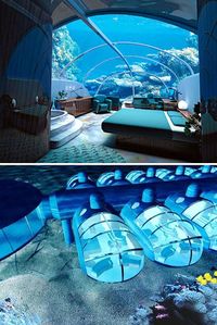 Underwater hotel rooms in Fiji. This is amazing!