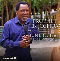 A popular Nigerian televangelist, Temitope Joshua, popularly called T.B. Joshua, is dead. Mr Josuha, 57, died on Saturday according to a statement by his church, Synagogue Church Of All Nations (SCOAN). Mr Joshua’s church has millions of followers across the world. Apart from Nigeria where he is based, Mr Joshua also enjoys a huge following […] The post Video: Prophet TB Joshua Last Message to the World Before His Death appeared first on Gospel Songs Mp3.