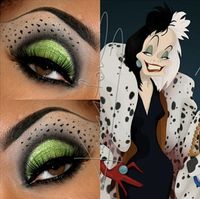 Disney villain inspired makeup: Cruella de Vil