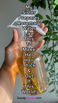 Nobody ever told me how to make rosemary water for hair growth THE RIGHT WAY