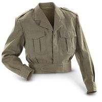 Belgian Military Surplus U.S.-style Wool Ike Jacket, Used - 643286, Pea Coats & Dress Jackets at Sportsman's Guide