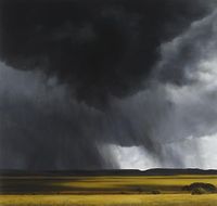 Storm, Rain, Light, 2013, oil on linen, 68 x 72 inches by April Gornik at Danese/Corey