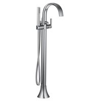 Doux Single Handle Floor Mounted Freestanding Tub Filler with Handshower