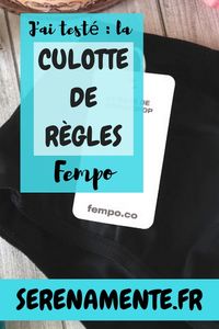 Découvrez vite mon avis sur la fameuse culotte de règles Fempo avec une excellente composition ! Top ou flop ? #fempo #culotte #culottederegles #regles #sousvetements #lingerie