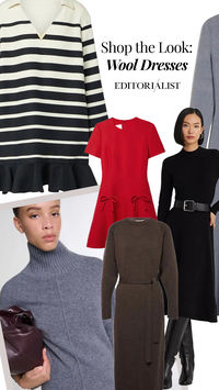 Stay warm without snipping your classy aesthetic in these wool dresses from top designer brands. Browse different dress styles and shop from Chanel, Khaite, Alaia, and more. 