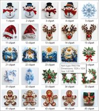 Christmas Clipart Paper Quilling Art for Card Decorations Consist 85 Images Instant Download - Etsy UK