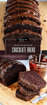 Quick Homemeade Chocolate Bread via @tastillyb