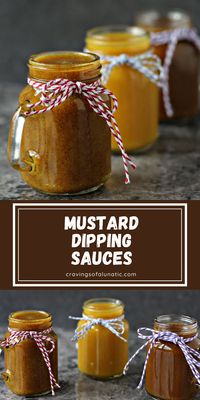 How to Make the BEST Mustard Dipping Sauces! Three quick and easy recipes including Honey Dijon Dipping Sauce, Maple Mustard Dipping Sauce, and Honey BBQ Dipping Sauce.