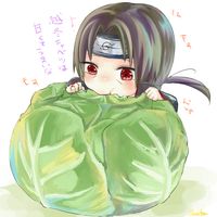 Itachi. Soooo kawaii. :3 what's up with the cabbage lately?