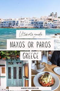 If you're headed to the Greek Islands and can't decide between Naxos and Paros Greece then look no further! This article goes through a complete comparison of Naxos vs Paros Greece. Both Naxos Island Greece and Paros Island Greece are located in the cyclades. A Naxos travel guide and Paros Greece travel guide includes incredible beaches, towns, and cuisine however, they're vastly different from one another.