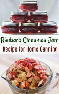 I owe Krista a big THANK YOU for sending me this wonderful recipe for Rhubarb Cinnamon Jam.  I whipped up a batch this morning and it turned out delicious.  I love it so much, I plan on making a few more batches of this rhubarb cinnamon jam this afternoon and then stashing it away for …