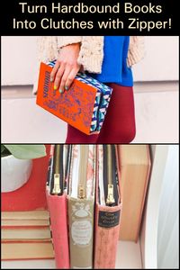 Learn How to Turn a Hardbound Book Into a Stylish Clutch With Zipper