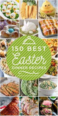 Celebrate Easter these delicious Easter dinner ideas. There are fresh, seasonal recipes for appetizers, main entrees, side dishes and desserts.