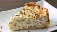 German Onion and Bacon Pie (Zwiebelkuchen) Recipe - Tablespoon.com