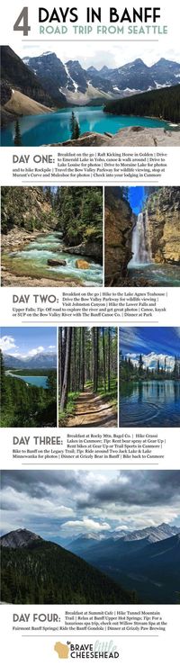 Four-day Banff National Park itinerary, a summer road trip from Seattle to Canada | The Brave Little Cheesehead at bravelittlecheesehead.com